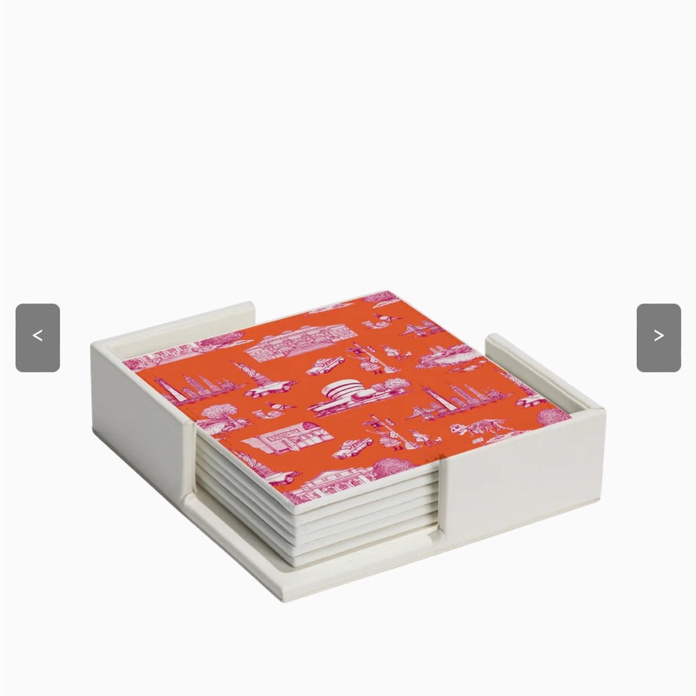Katie Kime New York Toile Coasters